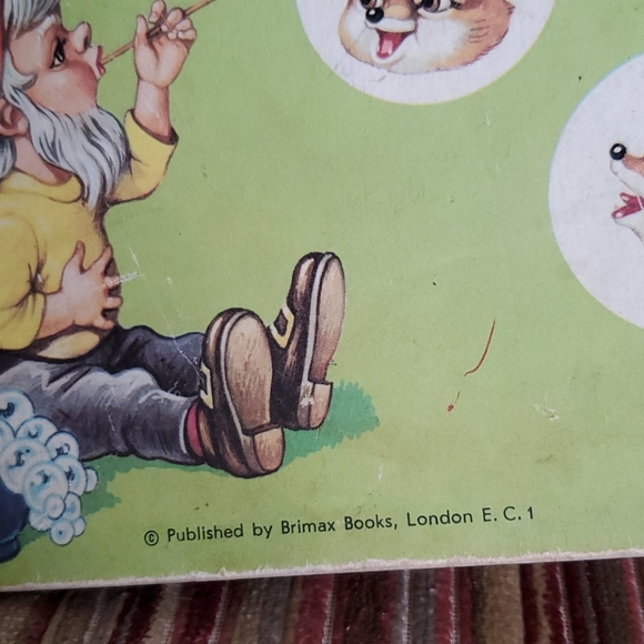 VTG Book "Ten Little Foxes" London Woodland Whimsical Animals OLD Hardboard Bird - Picture 14 of 16